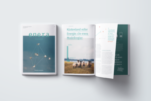 Design für das Enera Projektmagazin