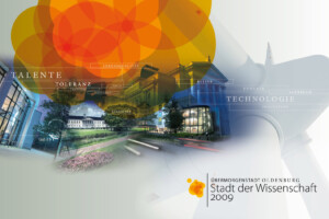 Corporate Design Oldenburg – Collage für einen Eventtitel Stadt der Wissenschaft
