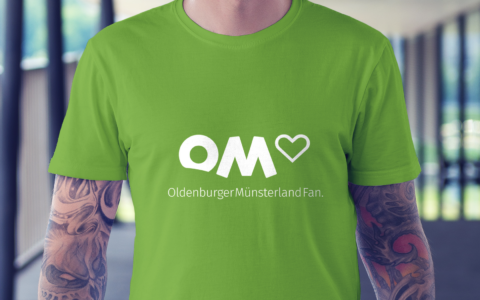 OM Standortmarketing Werbung – Shirt mit Om Logo