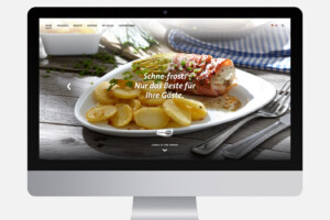 Webdesign Startseite Hero – Digital Marketing für die Food Branche
