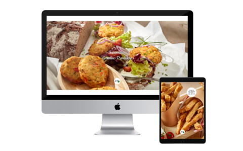 Responsives Kachellayout Webdesign – Digital Marketing für die Food Branche