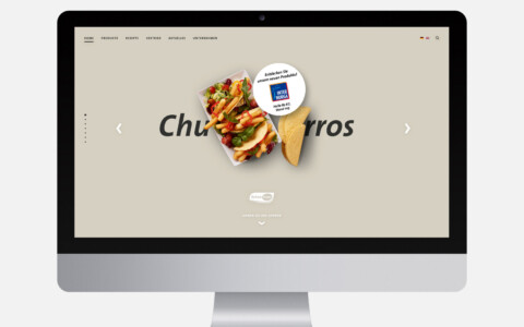 Ui/Ux Webdesign Startseite – Digital Marketing für die Food Branche