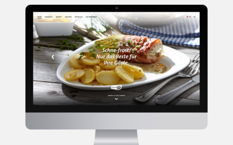 Webdesign Startseite Hero – Digital Marketing für die Food Branche
